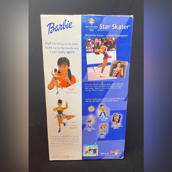 Barbie Olympic Star Skater Michelle Kwan 1997 Brand New In Original Package - Picture 5 of 6